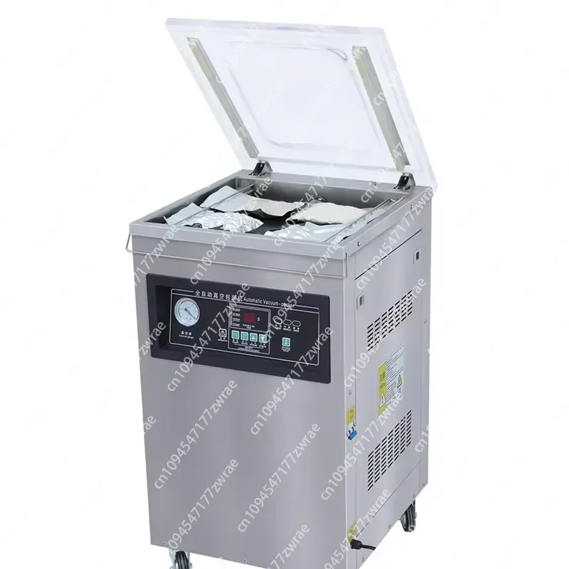 DZ-500 Vacuum Sealer Support Transparent Foil Printed Textured Bags Commercial Food Packaging