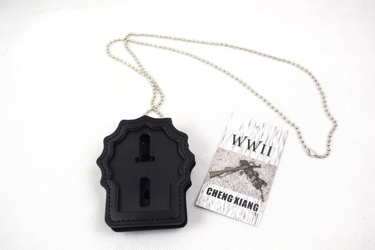 

Cosplay Genuine Leather New York/New Jersey Police Detective's Badge Recessed Cut-Out Belt Clip