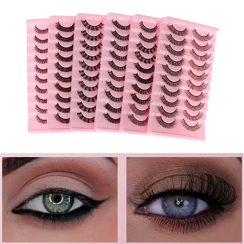 Volume False Eyelashes Reusable Super Volume False Eyelashes Curling Russian False Eyelashes Fluffy Eyelashes Eyelash Extensions