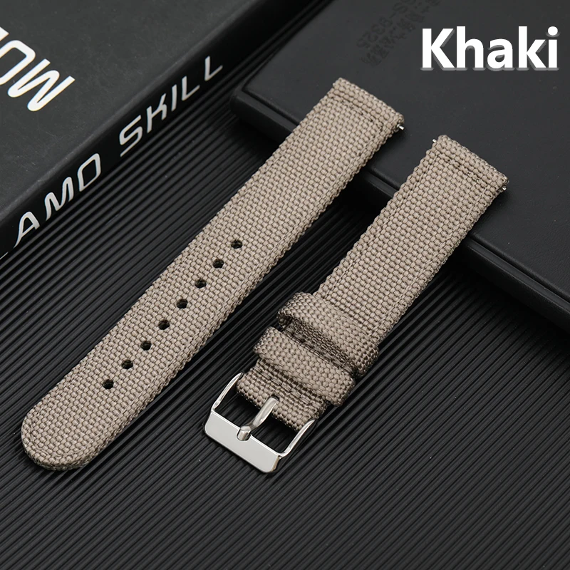 Universal Nylon Strap 18mm 20mm 22mm Watchband Premium Quality Soft Military Sport Wristband Replacement Watch Bracelet