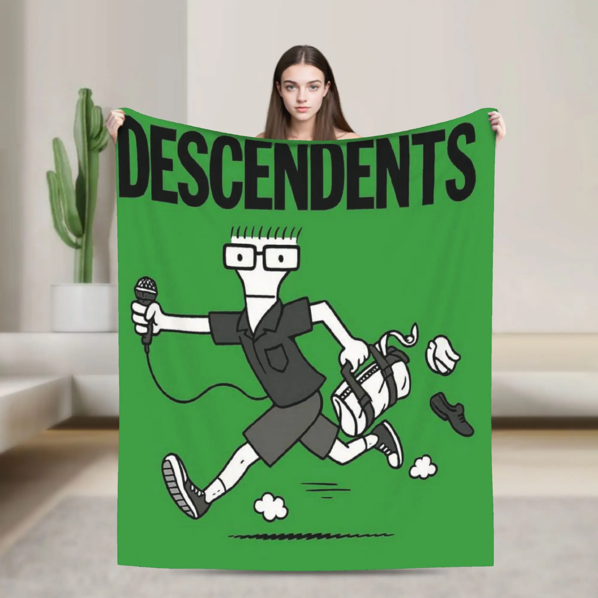 Descendents Milo Goes to College Blankets Quality Comfortable  Bedding Throws Winter Travel Car Couch Bed Print Bedspread