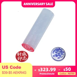 Natural Stone Stamp Seal Custom Hanko Chinese Korea English Name Stamps Calligraphy Signature Creative Gift