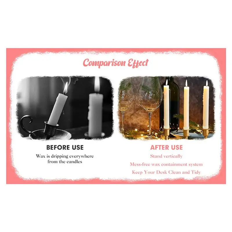 Exquisite-Rubber Candle Grippers Non-Slip Candle Holder Adapter Drip Protectors Vertical-Fixing Silicone Rings 90 Pcs
