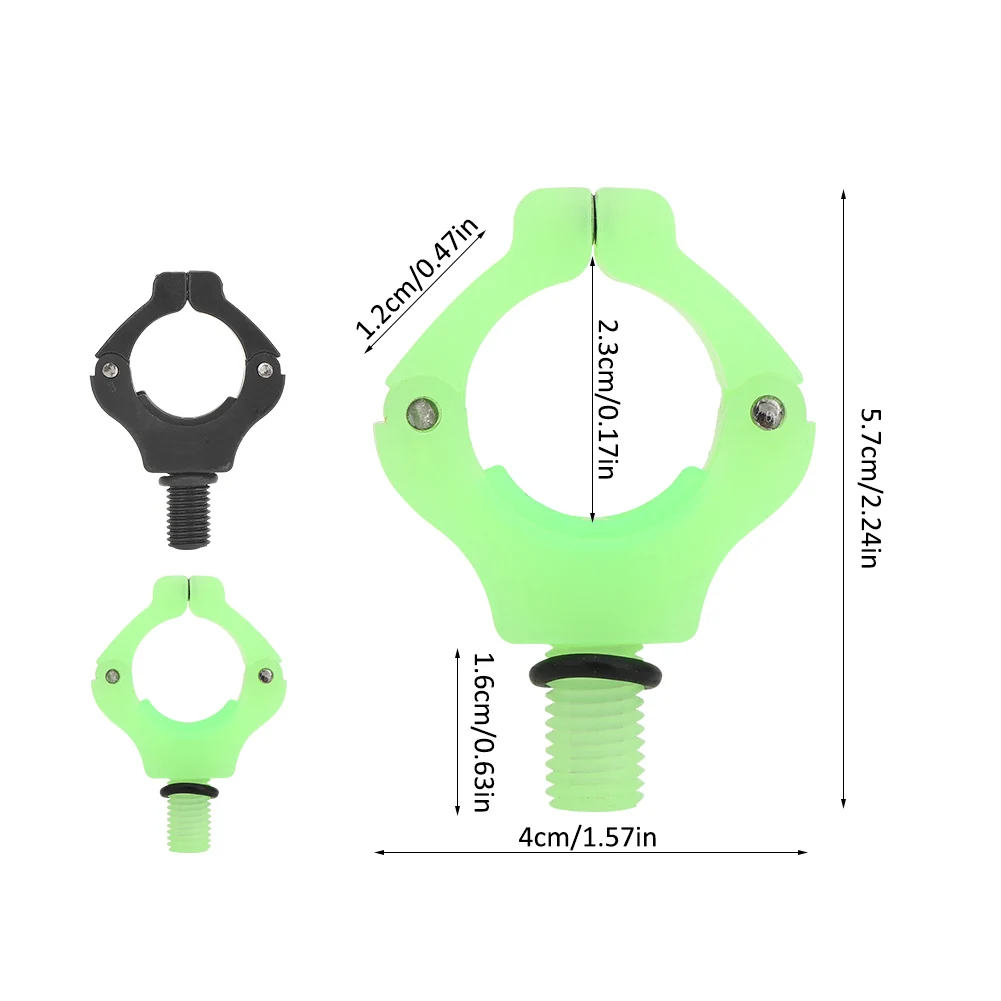4pcs 마그네틱 브래킷 헤드 자동 조정 낚싯대 테일 레스트 홀더 도구 액세서리 마그네틱 브래킷 헤드