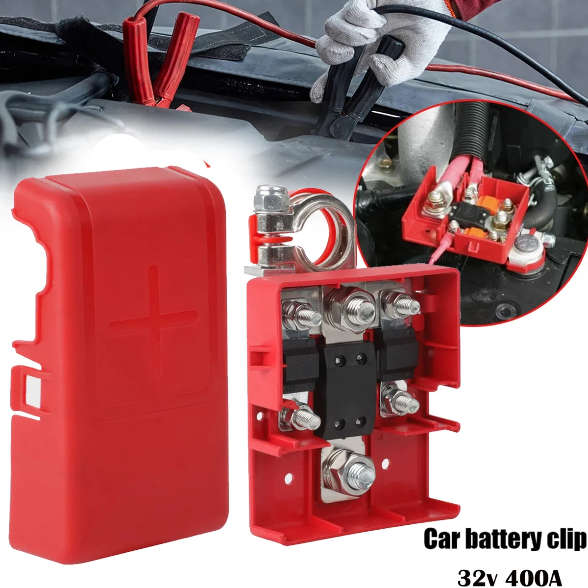 

32V 400A Car Quick Release Fused Battery Distribution Terminal Clamp Pile Head Connectors For Caravans camper Boat Truck