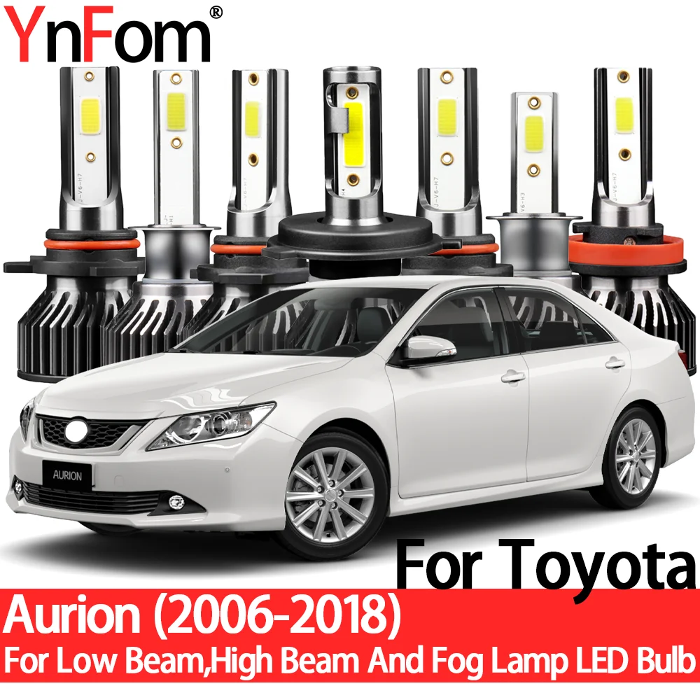 

YnFom Toyota специальный комплект галогенных светодиодный ных фар для Aurion 2006-2018 ближний свет, дальний свет, противотуманные фары, автомобильные а...