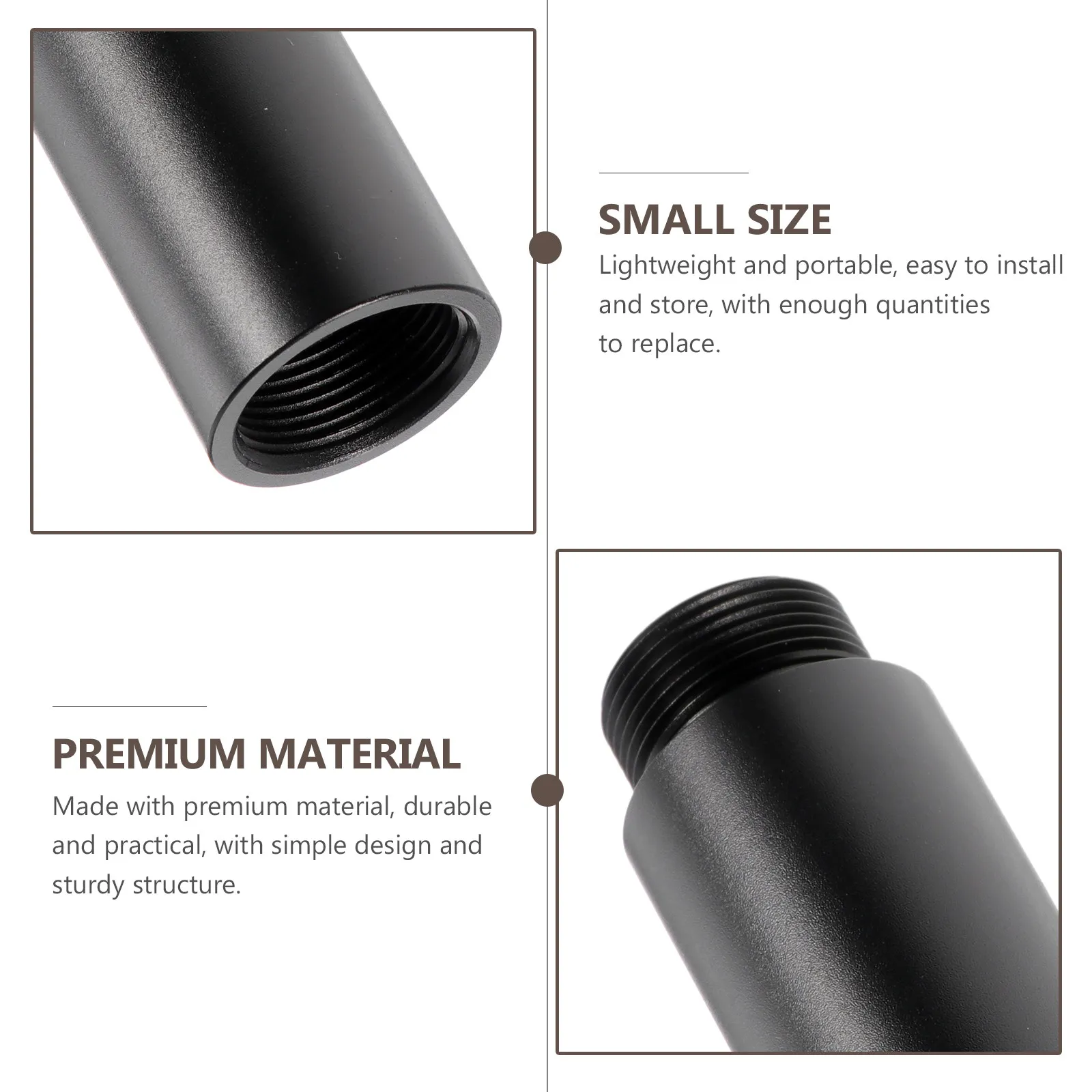 Microphone Stand Extension Tube Lightweight Aluminum Alloy Mic Holder Extender Extend Suspension Arm Shock Mount Compatible