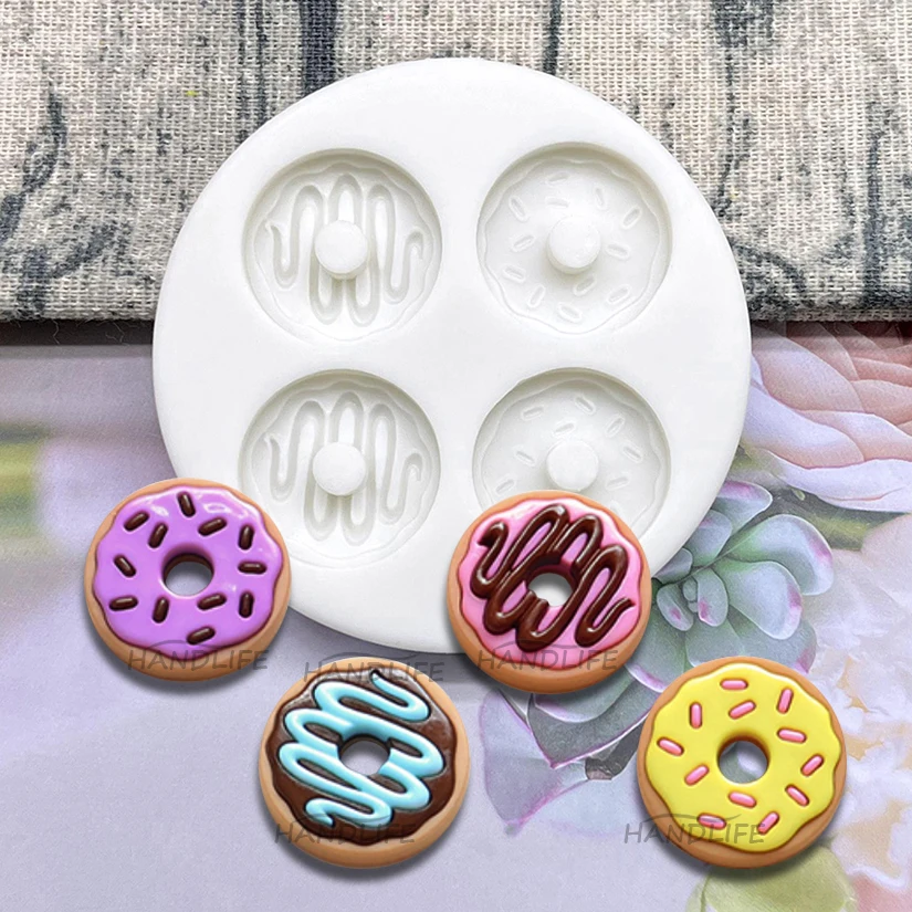 

Doughnut Silicone Cake Baking Mold Sugarcraft Chocolate Cupcake Resin Tools Fondant Decorating Tools