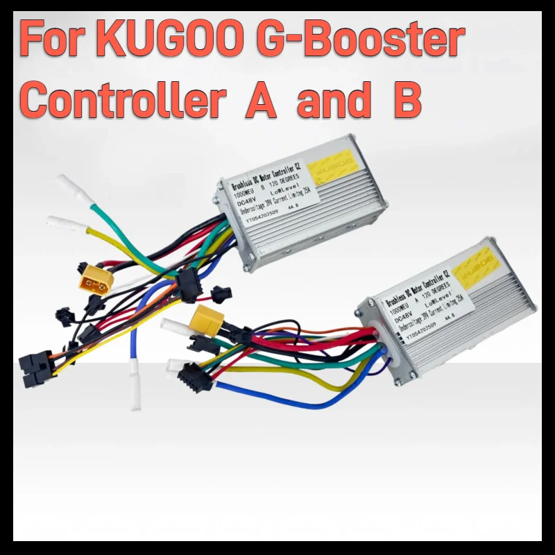 Sterownik silnika 48V 25A 1000W do pojedynczego lub podwójnego napędu (przód/tył), części zamienne do hulajnogi elektrycznej KUGOO G‑Booster, akcesoria.