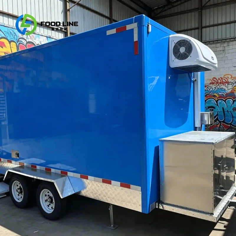 Customized Refrigerated Trailer Box With Cooling Unit And Diamond Plate For Frozen Food Transport Bulk Order Get Discount