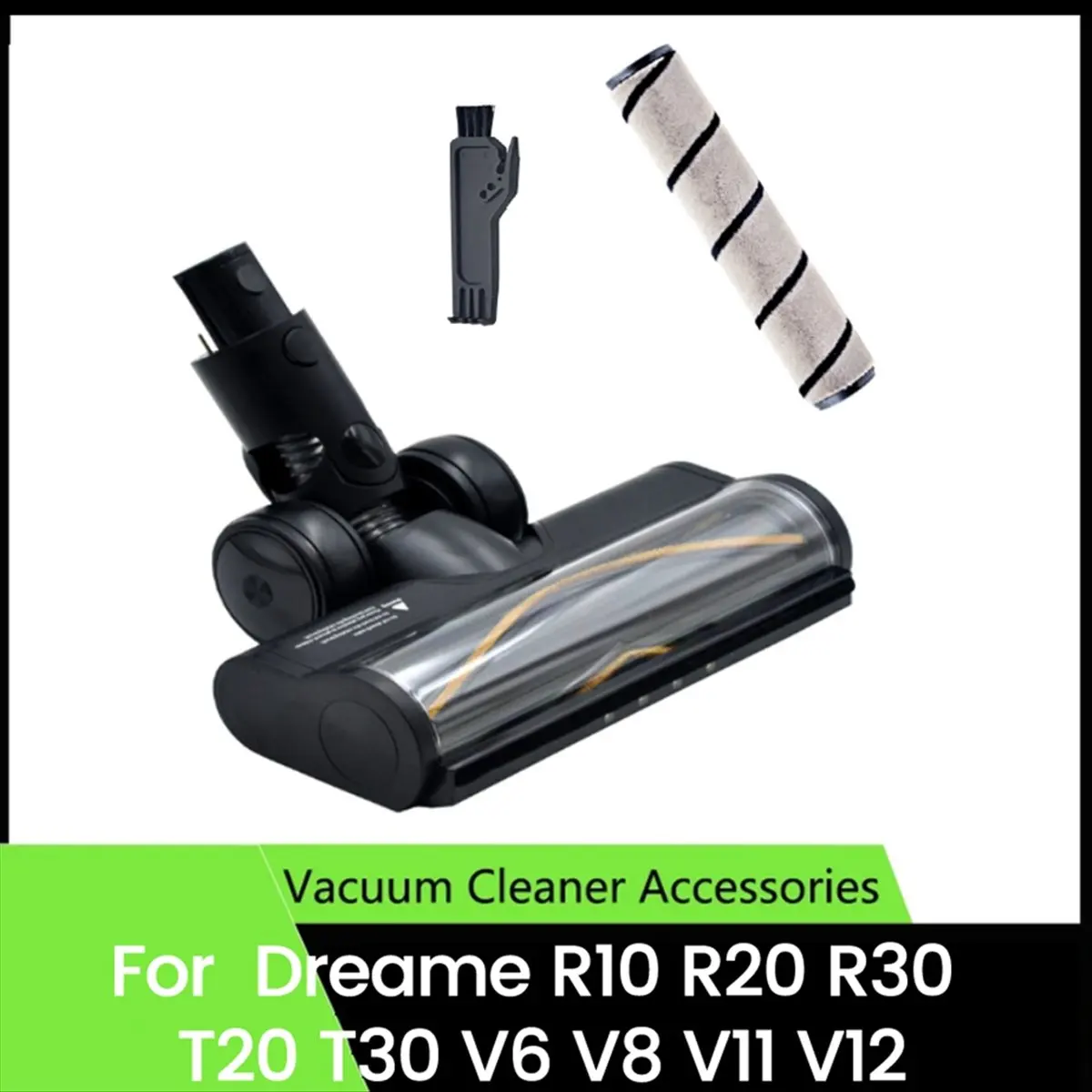 BRILLIANT For R10 R20 R30 T20 T30 V6 V8 V12 Vacuum Cleaner Hardwood Floor Brush Head with LED Optical Inspection Light
