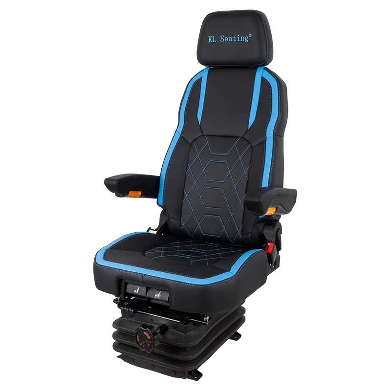 Comfortable High Backrest Mechanical Suspension Excavator Seat For Construction Machinery