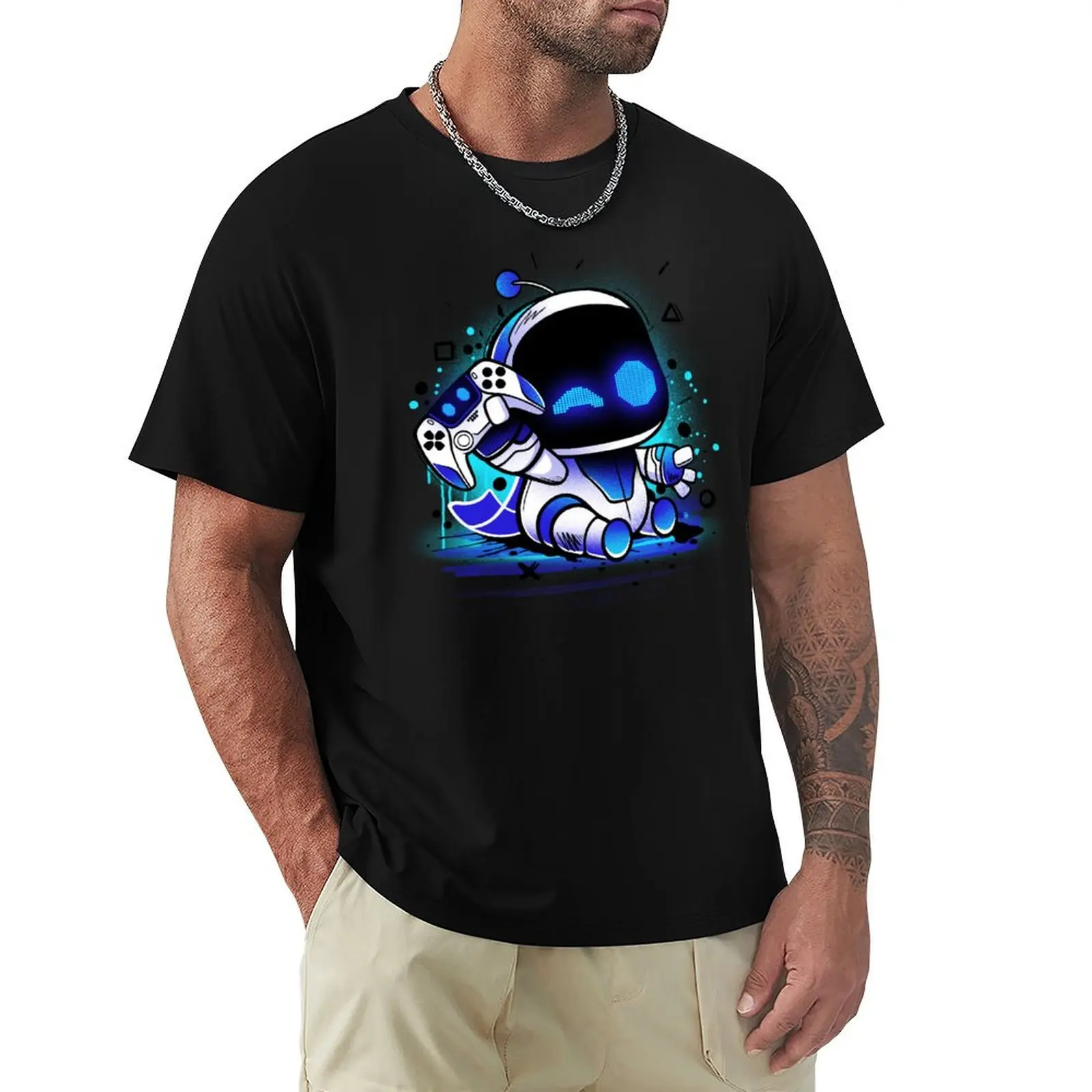 

Watercolor gamer bot T-Shirt Anime t-shirt fashion shirts sweat mens t shirts casual stylish