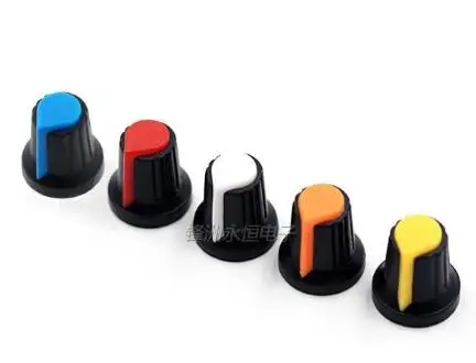 BIQSYVTM Potentiometer Set – 3 Stück WH148 B5K–B500K, Gebogener Fuß Mit Schalter, Für Verstärker & Audio (10K Ohm)