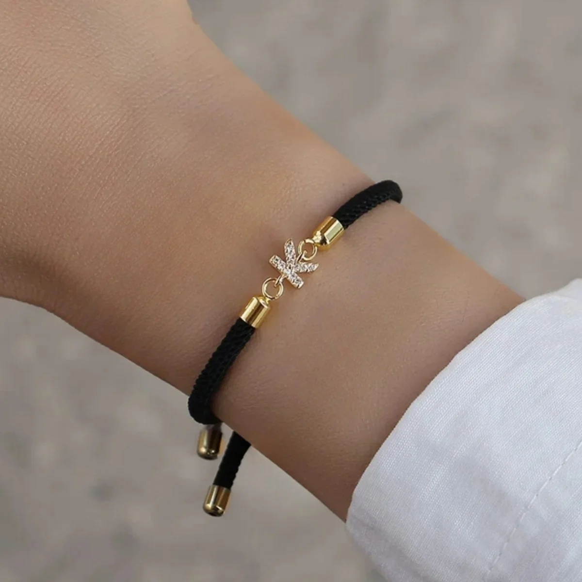 InitIal Heart Charm Letter Link Bracelet for Women Classic Letter A-Z Rope Chain Bracelet for Daily Jewelry Gifts image 4