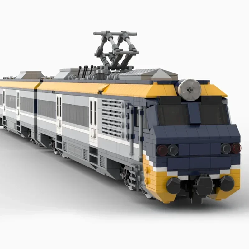 Treno ferroviario Serie Moc Mattoni da costruzione Scala 1:48 Ispirato Treno per pendolari Modello Tecnologia di costruzione Blocco modulare Giocattolo fai da te Regalo