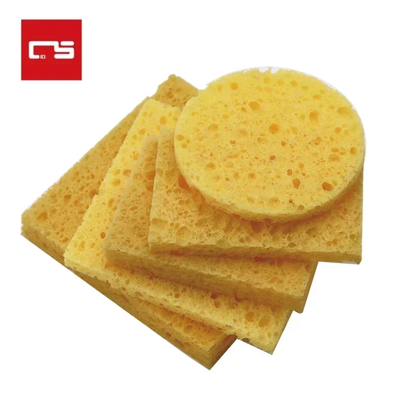 5 Pcs Soldering Iron Tips Cleaning Sponge Cleaner High Temperature Enduring Condense Sponge for Welding Tips Cleaining Tool