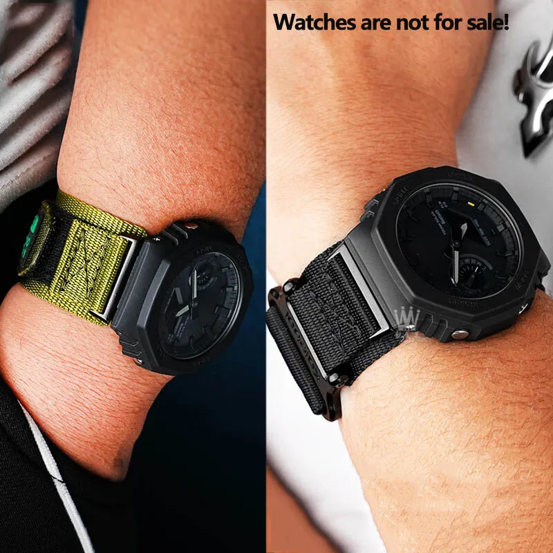 Для Casio G-SHOCK Series GA-2100 GA-2110 GA-B2100 модифицированный нейлоновый холст ремешок для часов мужской водонепроницаемый дышащий браслет