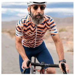 CAFE DU CYCLISTE Men's Road Cycling Jersey Summer Short Sleeve Outdoor Sports Suit Clothing Gel Cushion Maillot Ciclismo Hombre