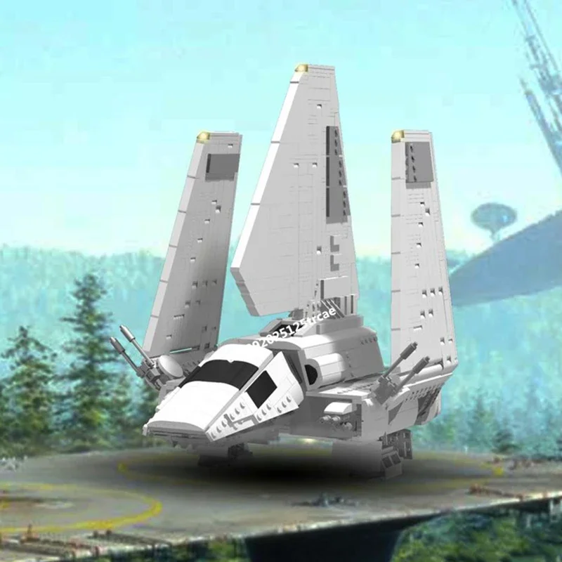 New 2285Pcs Famous Star Battle Movie Moc T-4A Shuttle Model Building Custom Puzzle Diy Creative Idea Toy Christmas Birthday Gift