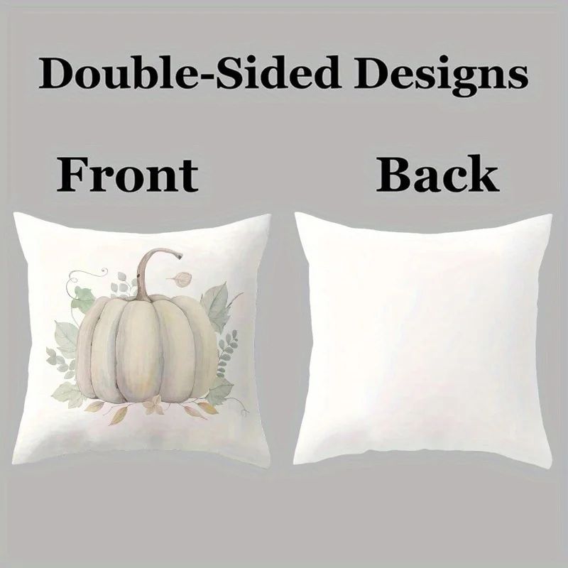 Boho Fall Autumn Pumpkin Market Throw Pillow Covers Set Farmhouse Harvest Season Decor Cushion Accent Pillow Pumpkin Patch Decor