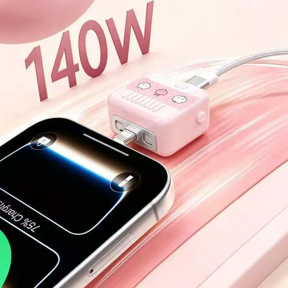 Auto Disconnect Auto Stop Charging Adapter Overcharge Protection Auto Power Off Automatic Power-off Charger Pink Type-C