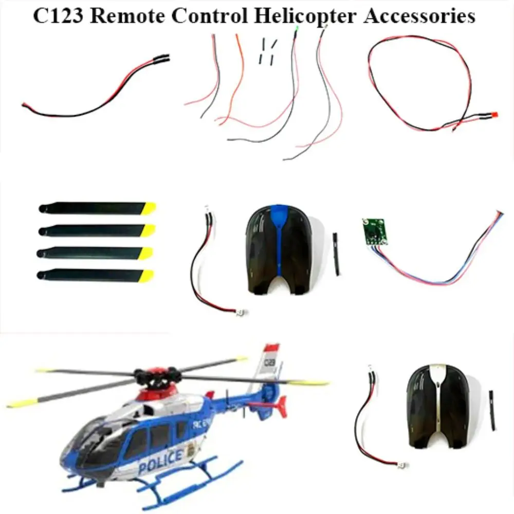 범용 원격 제어 헬리콥터 블랙 DIY 항공기 부품 액세서리 메인 프로펠러 배터리 충전기 수평축