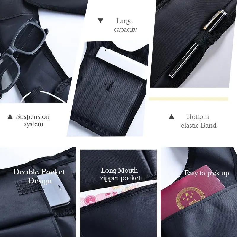 Reizen Veilig Anti-Theft Veiligheid Verborgen Onderarm Schoudertas Double-Tas Ontwerp Pouch Geheim Agent Schouder Telefoon Case portemonnee Tassen