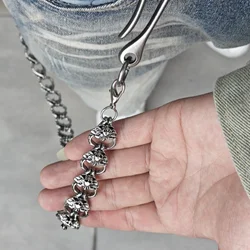 Dark punk Style Skeleton Pants Chain Men's Waist luxurious Minimalism Accessories Hip Rock y2k Key Chain Produce Wholesaler