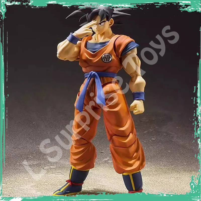In Voorraad Originele Bandai Dragon Ball Z SHF Son Goku 2.0 S.H.Figuarts Een Saiyan Verhoogd Op Aarde Anime Action Figure Model Speelgoed