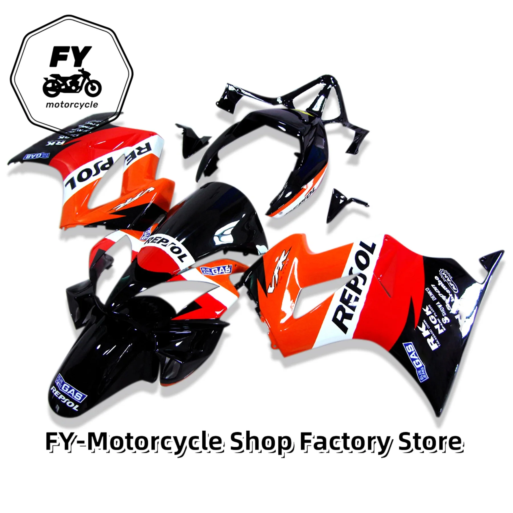 

For VFR800 2002-2004-2008-2012 Injection ABS Plastics Full Fairings Kit Mold Replace Accessories VFR 800 02-12 Red