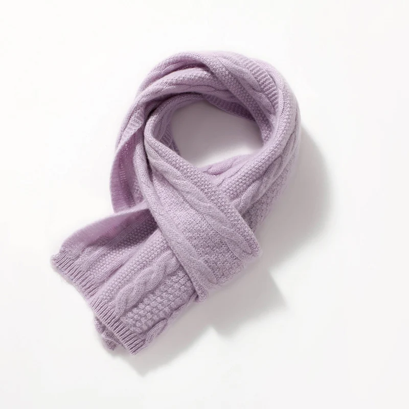 

«Высококачественный женский кашемировый шарф, зимний теплый вязаный шарф, модный теплый шарф для шеи, мягкий уютный массивный шарф для женщин»