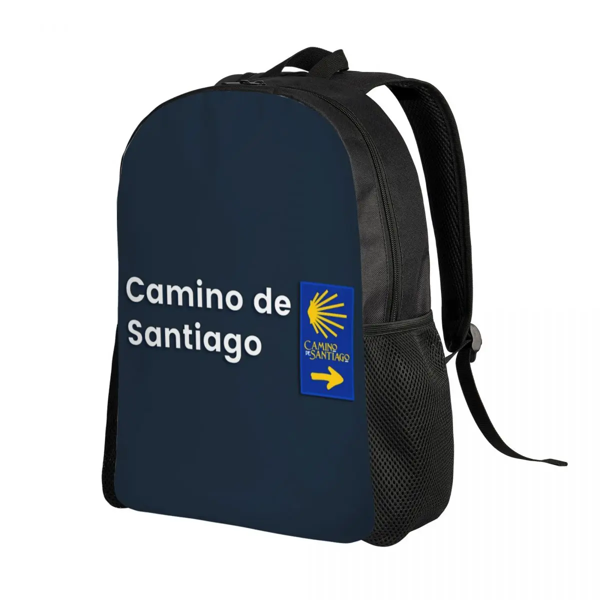 Custom Camino De Santiago Backpack for Men Women Water Resistant School College Bag Print Bookbag