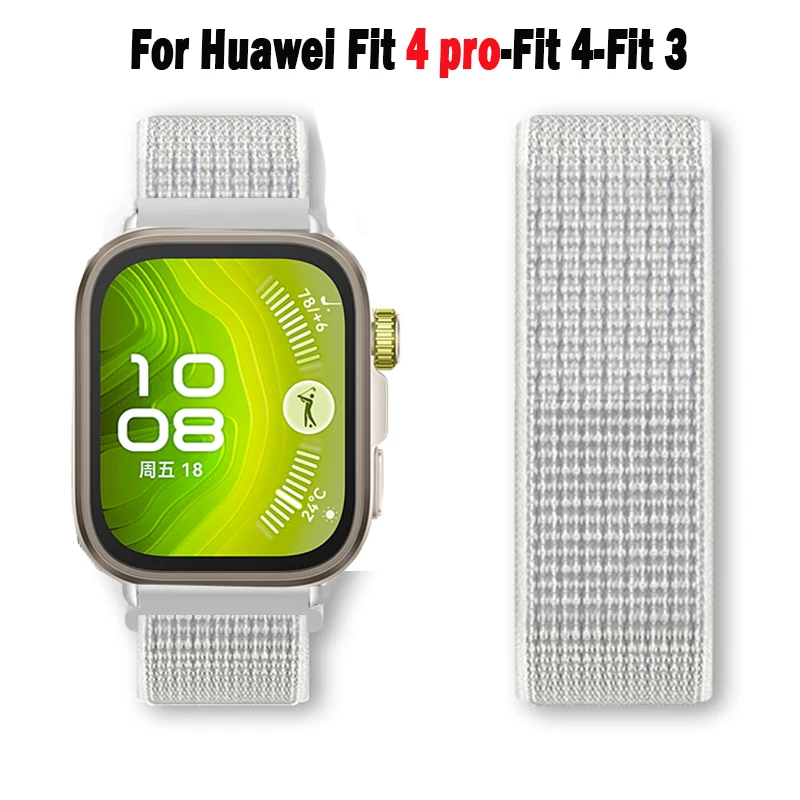 Nylon loop band For huawei watch fit 4 pro strap wristband breathable Sport bracelet correa huawei watch Fit 3-Fit 4 Accessories