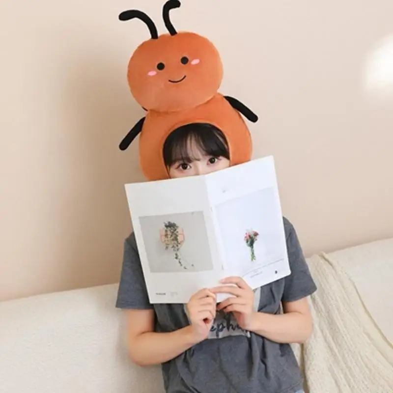 Humorous Cockroach Cap Comfortable Wear Themed Party Hat Headpiece For Halloween Birthdays Interactive Pretend Play Y166