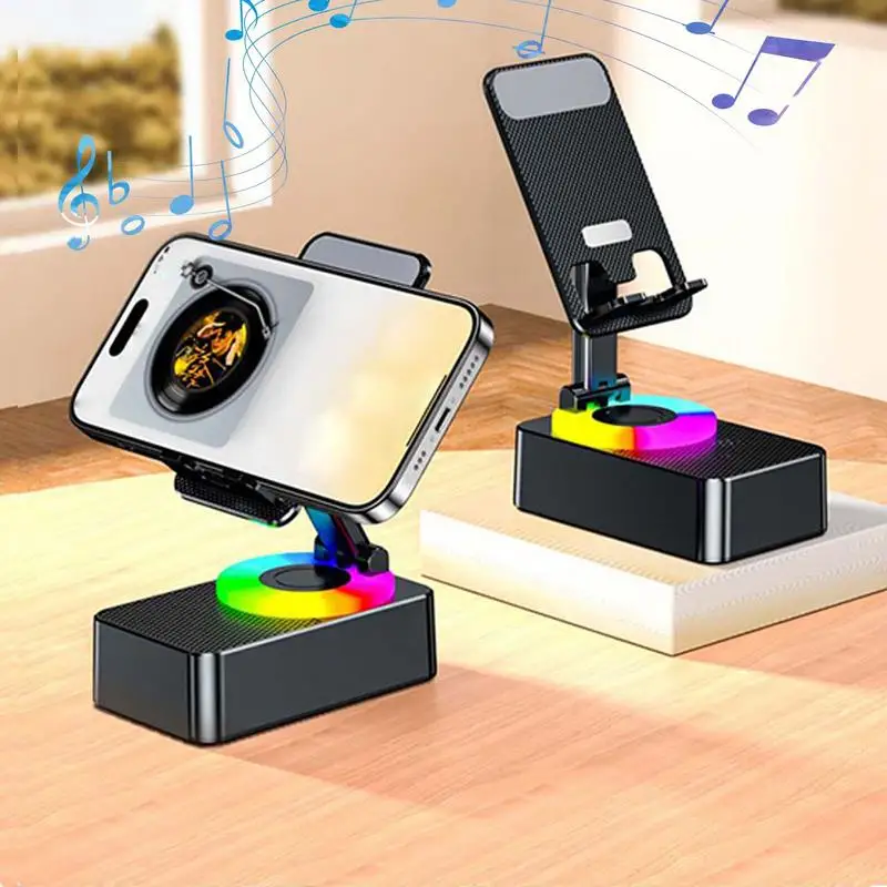 Induction Bracket Speaker Portable Induction Cell Phone Stand Speakers Non-Slip Design Music Supplies For Almost Any Smartphone