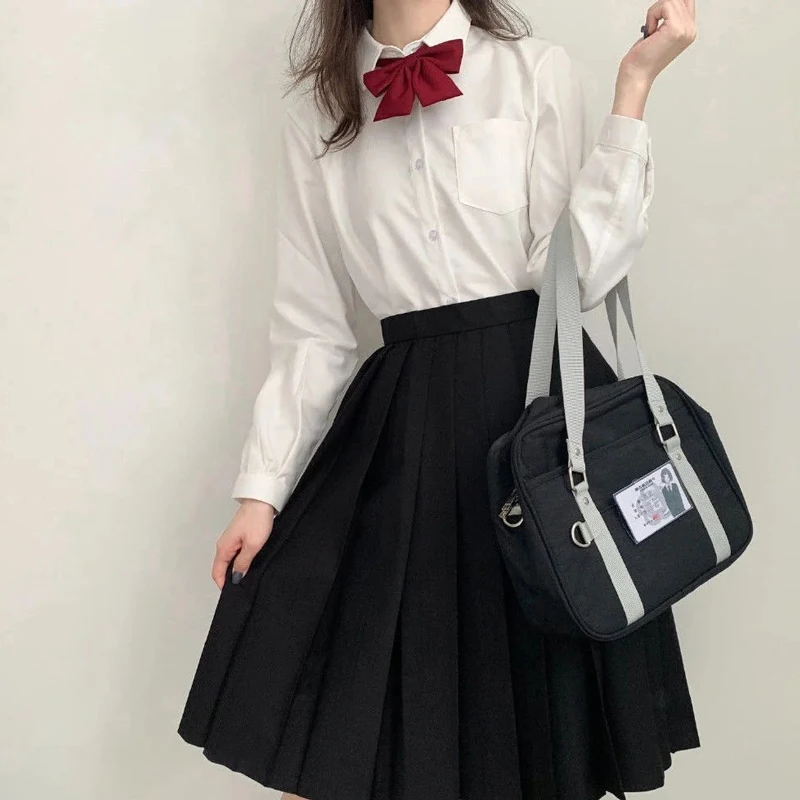 Basic Style Mid-Length School Uniform Set by Rabbit Sewing JK Shop Valentine's Day Limited Edition Japanese Style Winter 2020