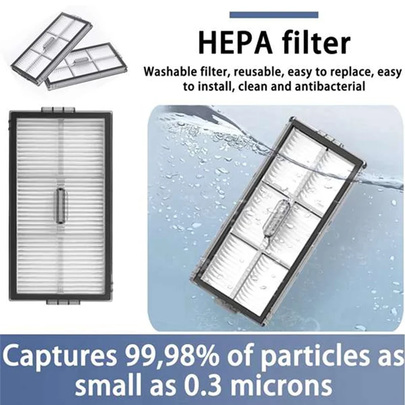 A88x para roborock saros 10r/g20s ultra/s9 maxv fino kit de acessórios escova vácuo filtro hepa mop pano saco pó