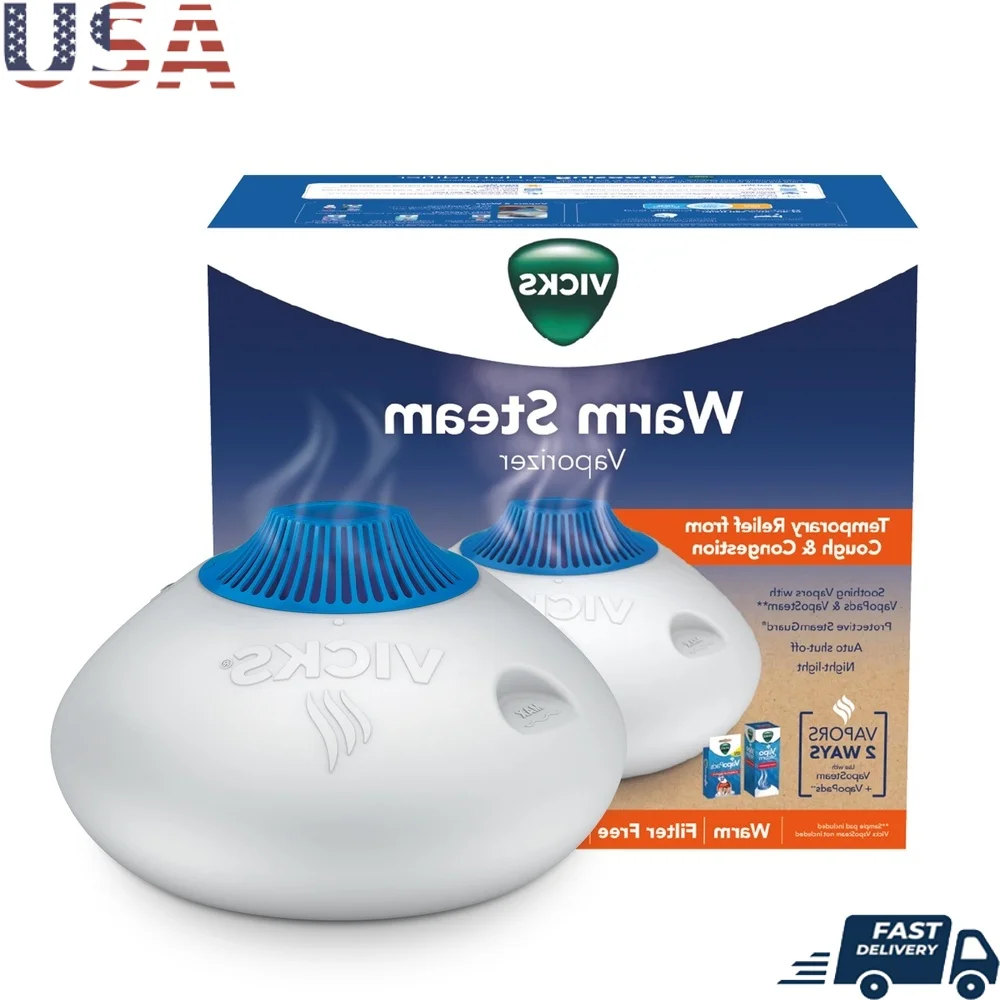 

Теплый паровой испаритель, увлажнитель, облегчение заложенности кашля, ночник, ароматерапия, легко очищаемая двойная ароматическая подушечка, индикатор пустого резервуара