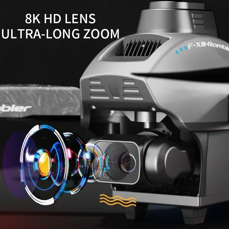 New F13 Drone Remote Control Aircraft HD 8K Photography UAV Optical Flow Positioning Quadcopter 360° Security Surveillance Drone