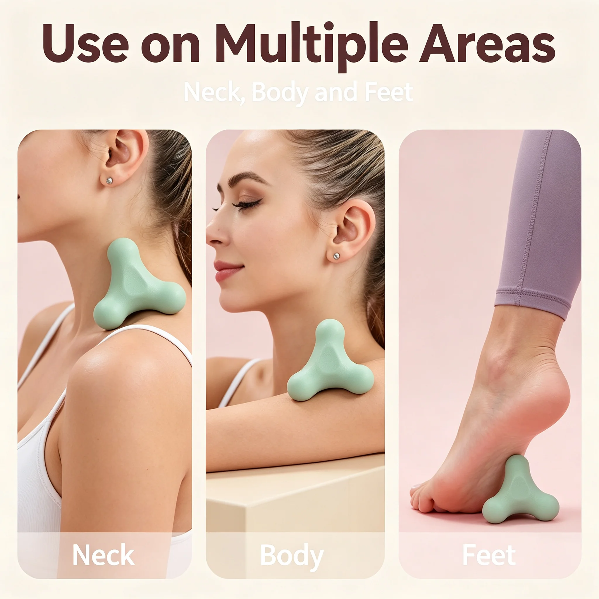 Quadrilateral Muscle Relax Fitness Ball Compact Daily Training Tool for Body Shoulder Massage Myofascial Release After Workout