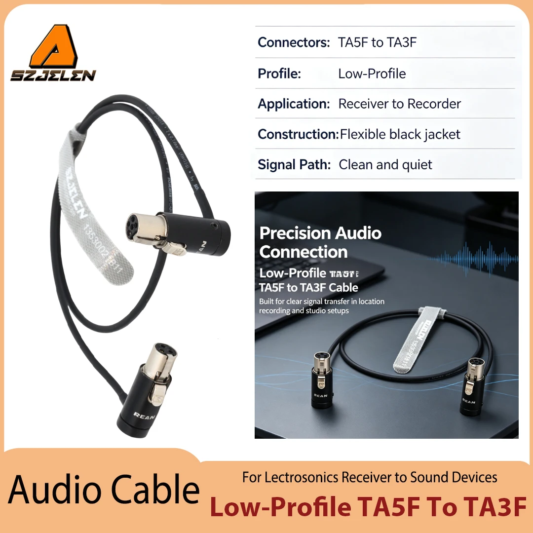 New Arriving Low-Profile TA5F to TA3F Sommer Audio Cable For Lectrosonics Receiver to Sound Devices
