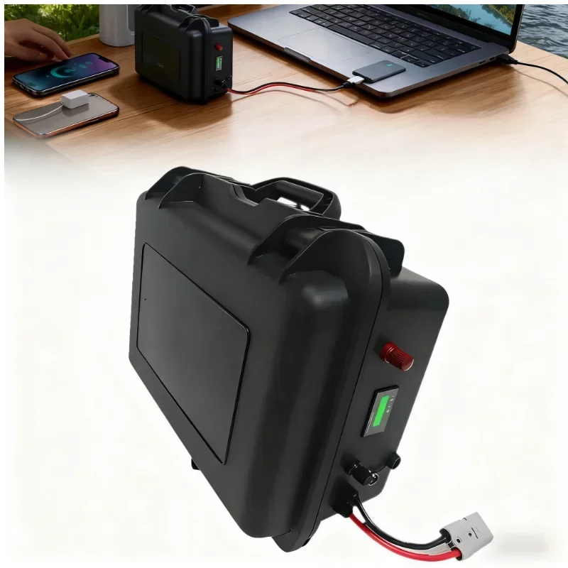 حزمة بطارية ليثيوم أيون 36 فولت 100 أمبير-500 أمبير قدرة عالية لدراجة ثلاثية العجلات 2000 وات 4000 وات/سكوتر/قارب/نظام الطاقة الشمسية/EV - 50A Anders