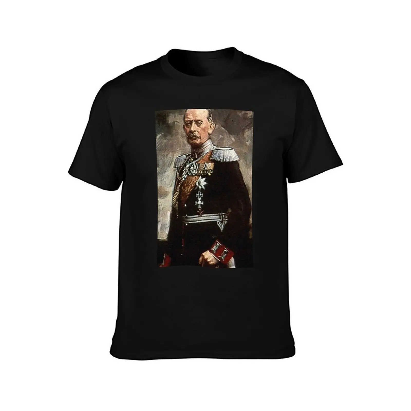 General Alfred Graf von Schlieffen, 1906 T-Shirt Basic Solid Tee for Daily Use T-Shirt
