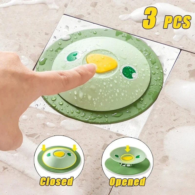 

1-3 шт. герметичная заглушка для слива, защита от запахов и насекомых, эффективно блокирует газы и вредителей из канализации для напольных сливов в ванной