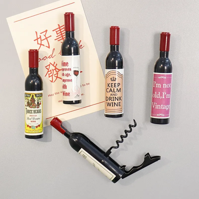 Magnetic Bottle Opener Fridge Magnet 2-in-1 Multifunctional Beer & Jar Opener with StrongMagnet Creative Kitchen Decor
