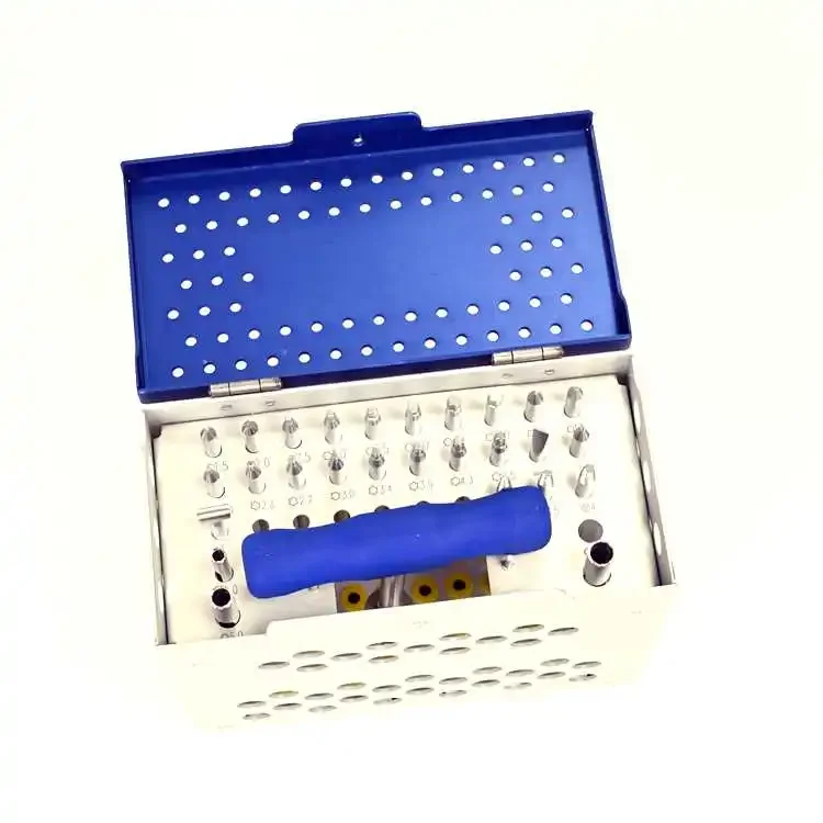 

Medical surgical surgucal removal instrument set bolt osteotome kit broken screw remover of with box