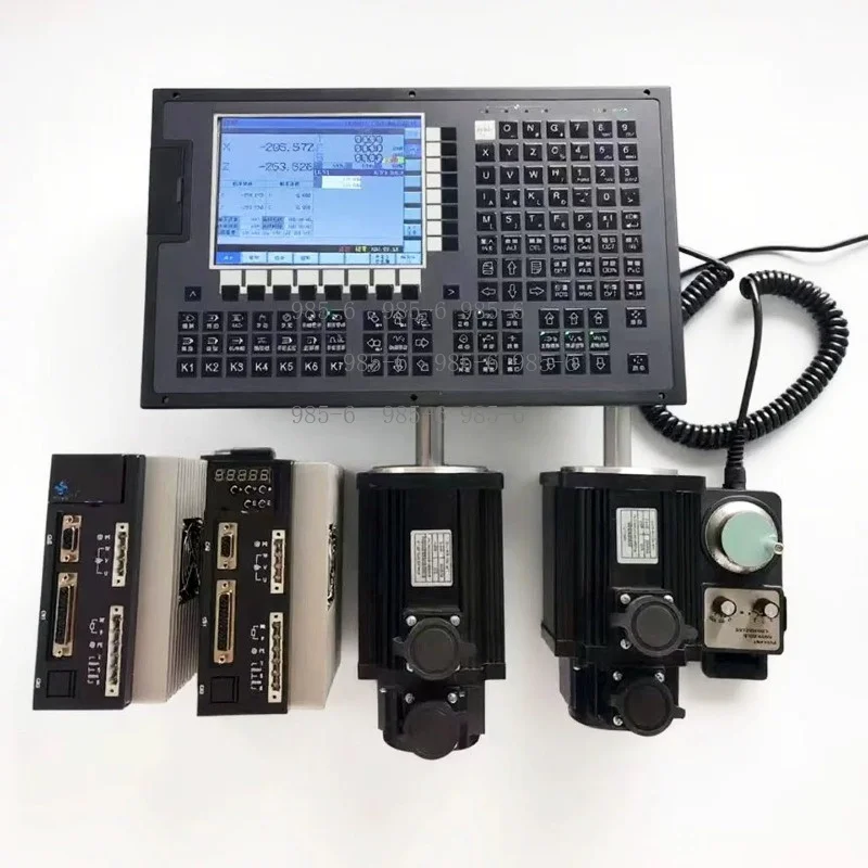 CNC Lathe Controller 980TC, Double Axis Four Axis Support, Full Servo Motor Kit for Machining Center