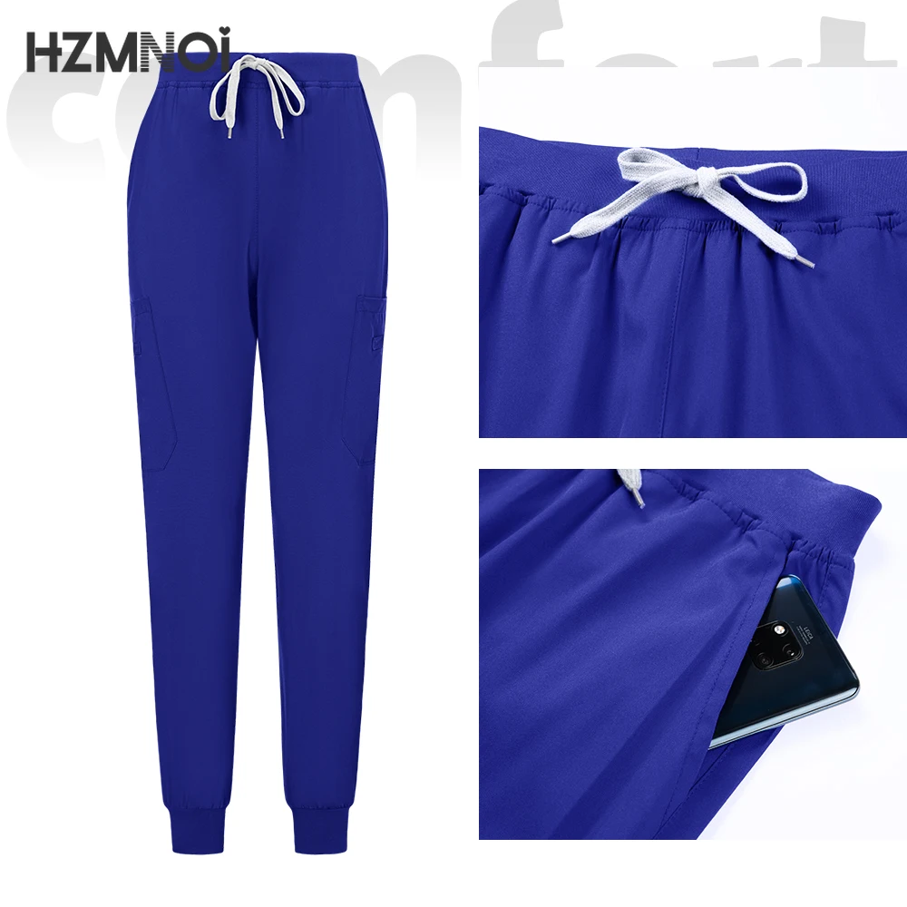 Women Scrubs Suits Surgical Tops Pants Multicolor Workwear Casual Jogger Clothes Hospital Doctor Nurse Uniform Medical Scrub Set