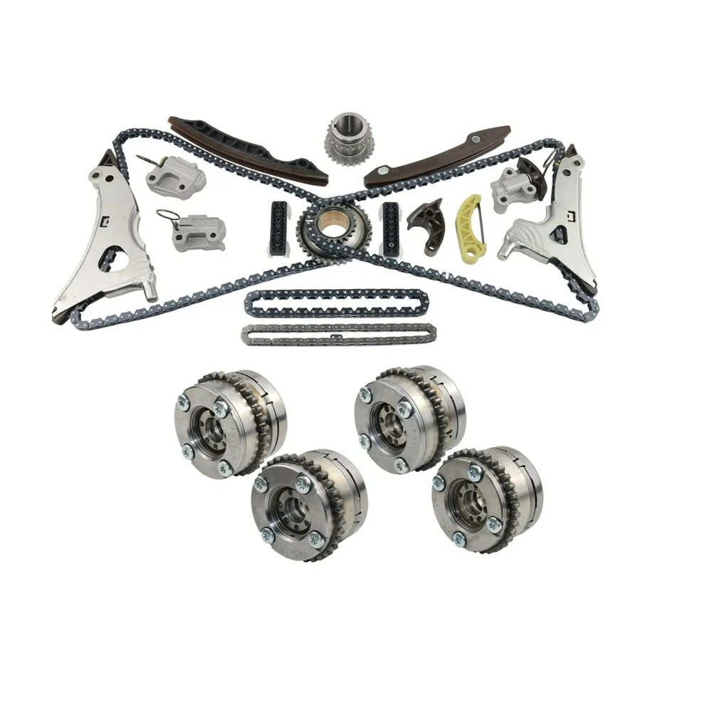 Timing Chain Kit Fit for M276 03/2012-15 C350 W204 C204 S204 3.5L V6 N/A M276.957Tensioner Timing Guide 2760501800